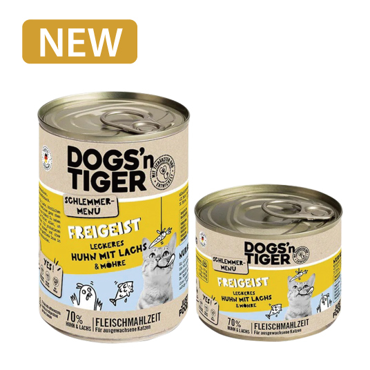 DOGS'N TIGER Freigeist Adult wet food Chicken, salmon & carrot