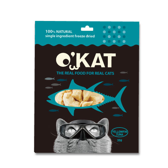 O'KAT。Freeze Dried Yellowfin Tuna