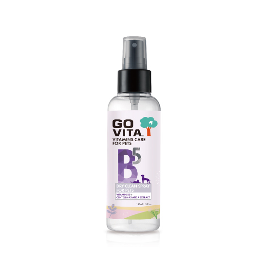 GO VITA。Vitamin B5 + Centella Asiatica Extract  Dry Clean Spray For Cats